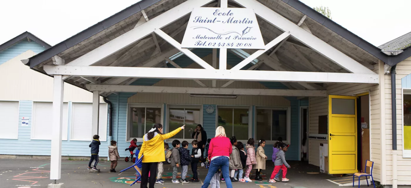 Préaux de l'école Saint Martin